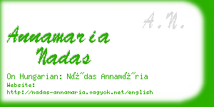 annamaria nadas business card